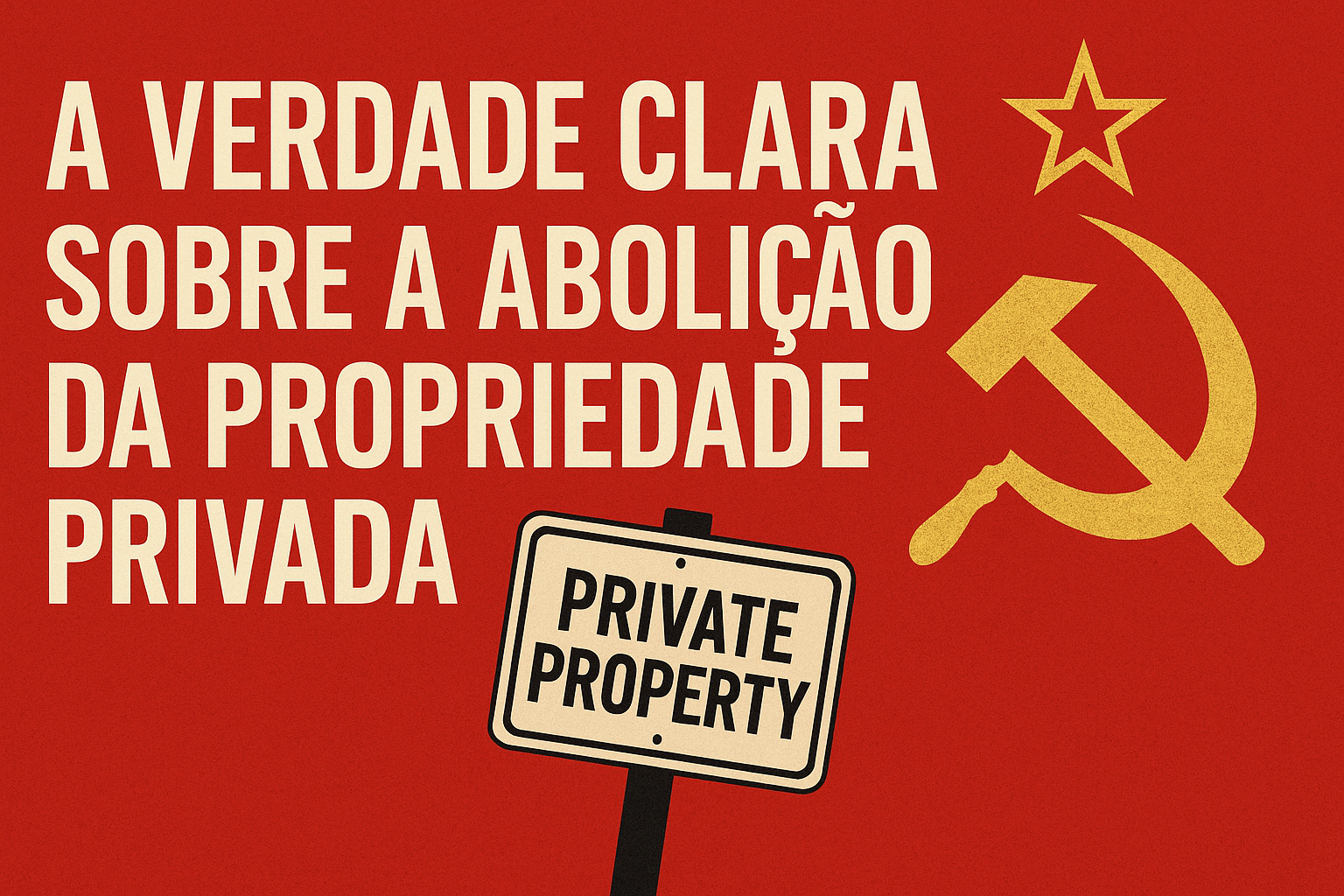 A verdade clara sobre a abolição da propriedade privada